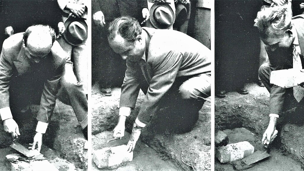Am 5. September 1954 wurde im Binger Stadtteil Büdesheim der Grundstein für das neue LÖWEN-Werk gelegt